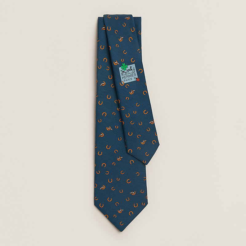 HERMES ネクタイ CRAVATE SAINT HONORE OCEAN - 小物